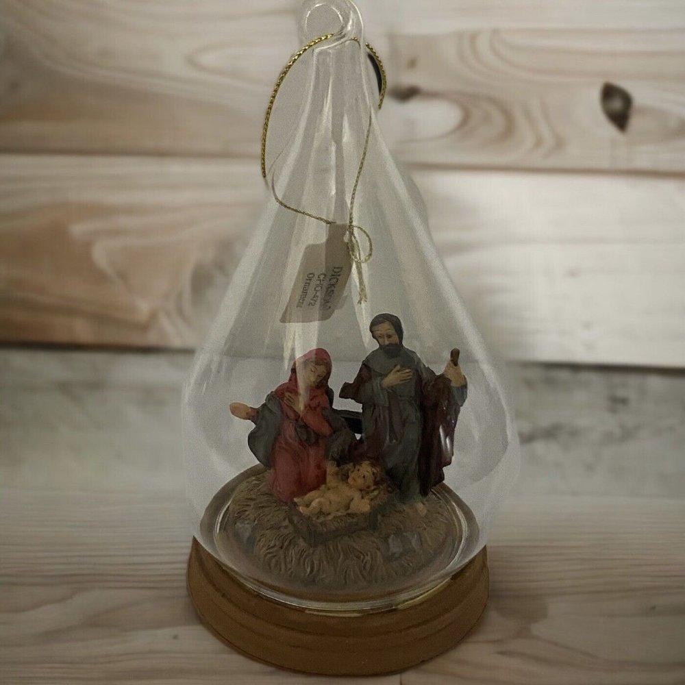Dicksons Nativity Ornament Resin and Glass, 5 1/2 Inches  CHO-249